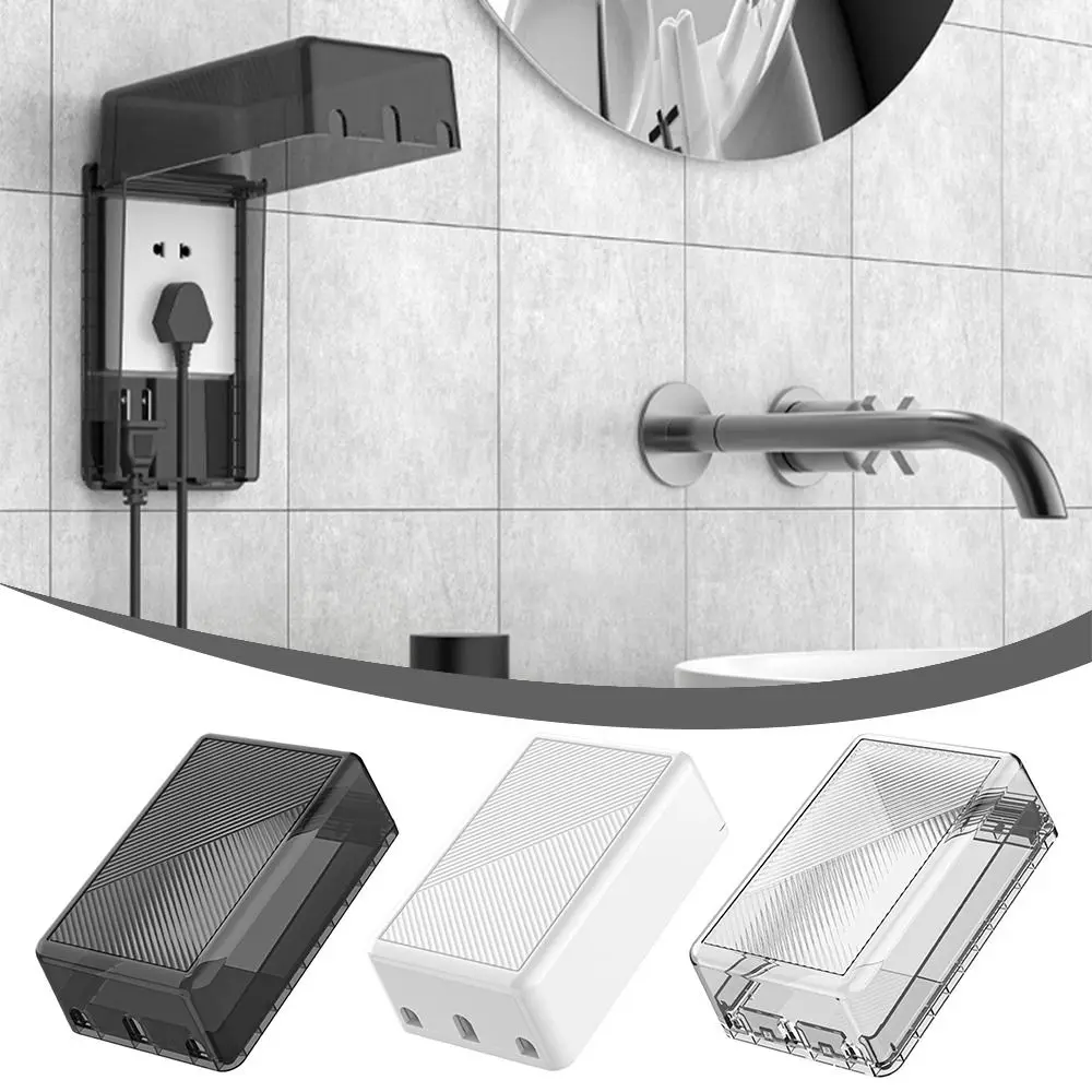 

86 Type Switch Protective Cover Transparent Waterproof Electric Plug Cover Self-Adhesive Splash-Proof Socket Protector for Home