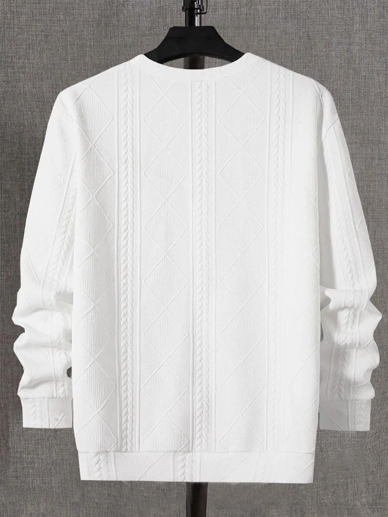 Herren Mode Rundhals Casual Langarm-Sweatshirt Stylischer Pullover für Tägliches Tragen Komfortables und Trendiges Design – Detail 9