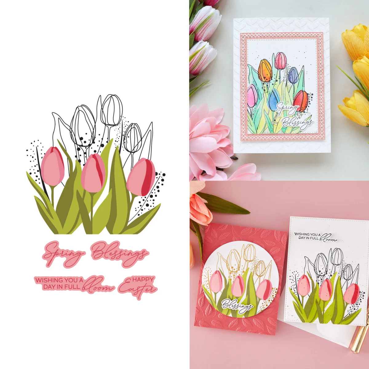 

Spring Tree From Ink to Petal Leaves Metal Cutting Dies Clear Stamps Stencil Hot Foil for DIY Scrapbook February 2026 New