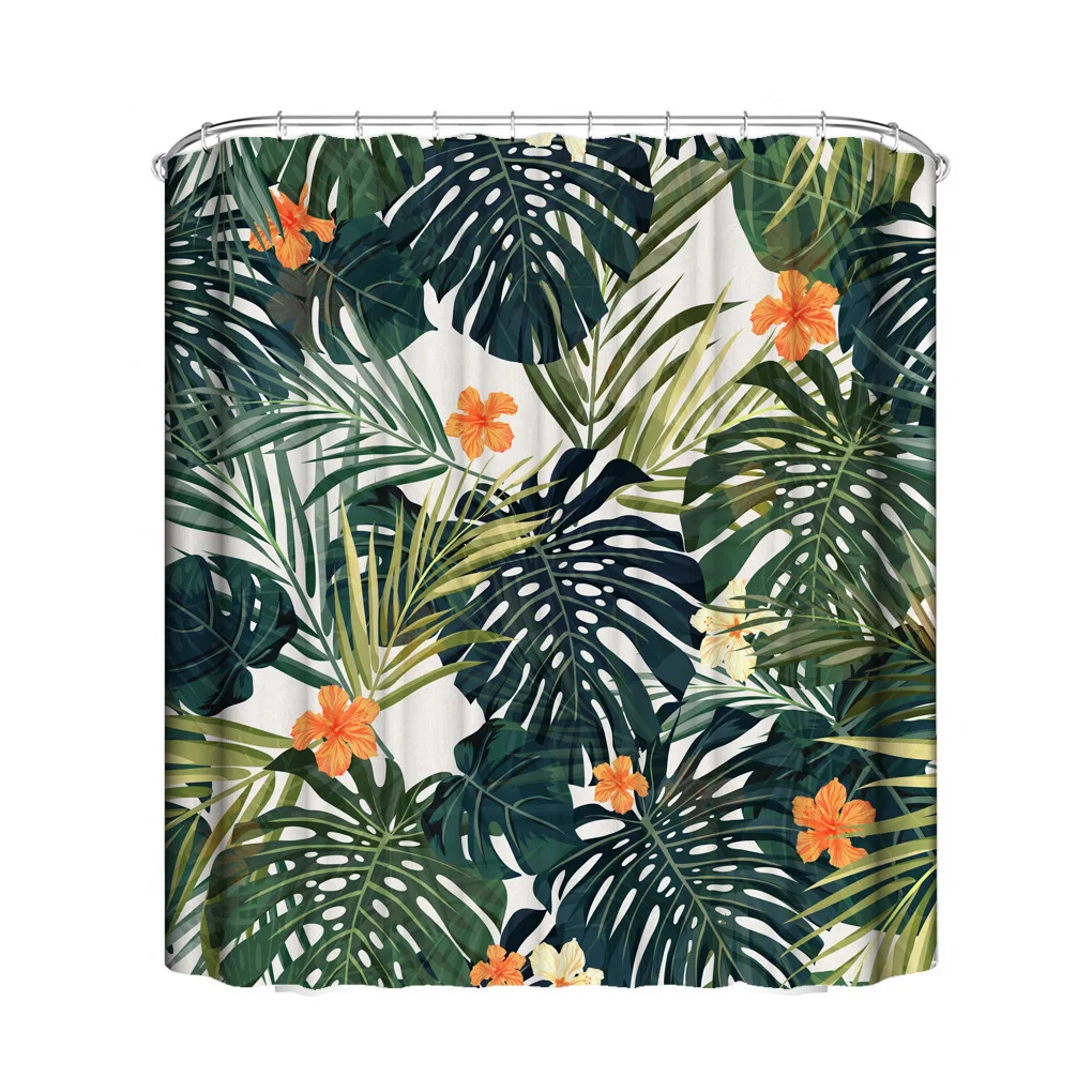 

3D Waterproof Shower Curtain Polyester Bath Drape No-fading Bathroom Decor Type 3 180x200cm