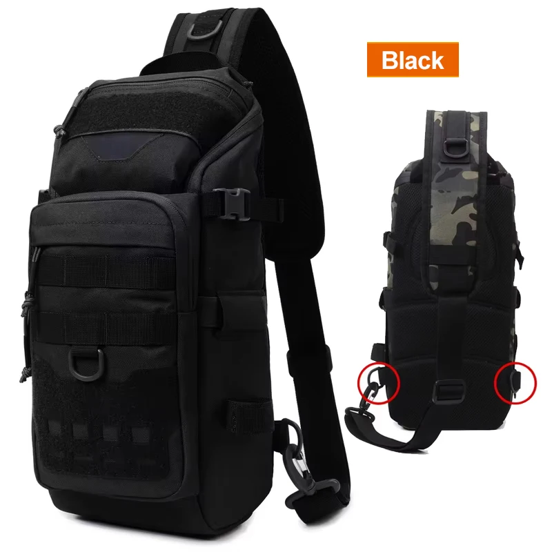 

Tactical Chest Bag for Men Waterproof Camping Military Shoulder Outdoor Hiking Hunting Crossbody Bag Sling Assault Pack Backpack