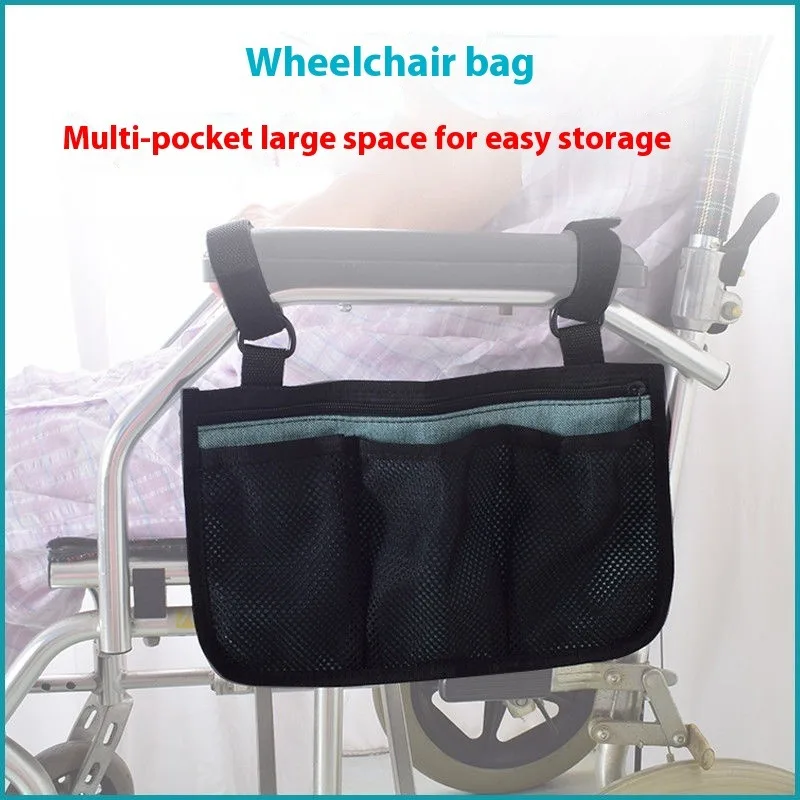 

Wheelchair Bag Organizer Storage Pouch Accessories Hanging Travel Pack Multiple Pockets Patient Elderly Disabled Chair Hanging