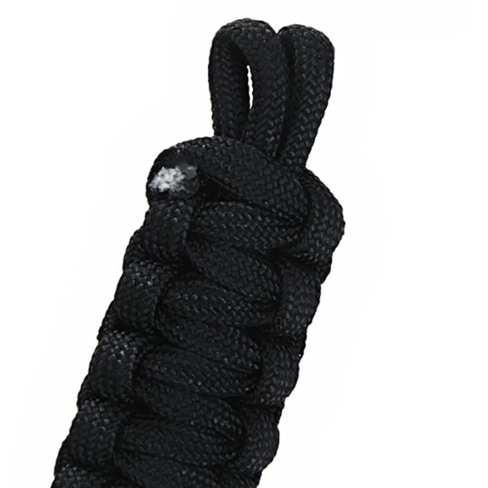 

Outdoor Sports Survival Parachute Cord Rope Bracelet Stainless Steel Shackle Black Camping Hiking Emergency Safety Tool