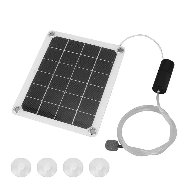 Solar Powered Oxygenator Aquarium Air Pump Air Oxygen Pump Aerator Battery-free For Landscape Decoration Aquarium Accessories