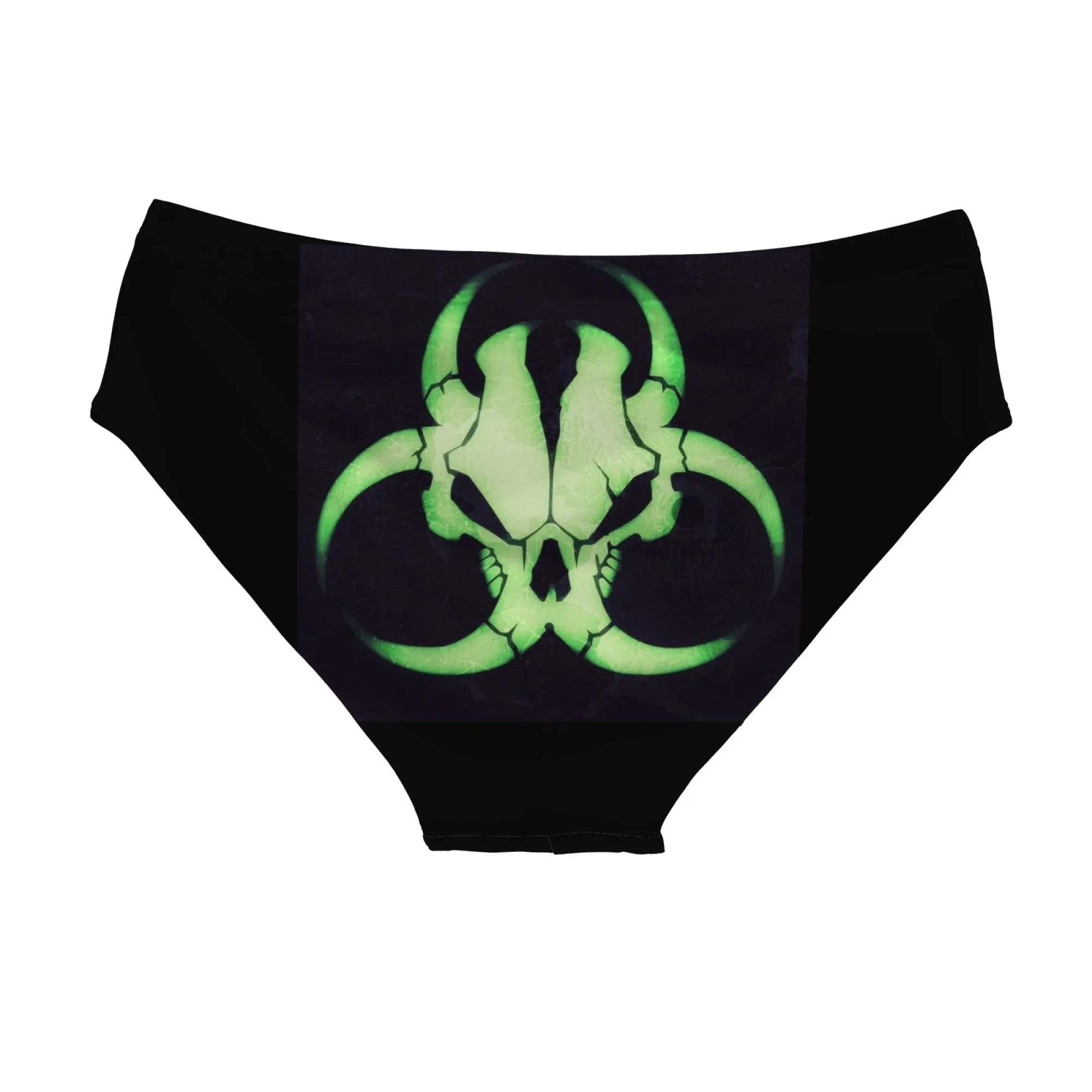 Biohazard Beast Skull Swim Trunks Breathable Quick-Drying Men's Triangle Trunks Water Sports Surfing Fitness Fashion Swimwear