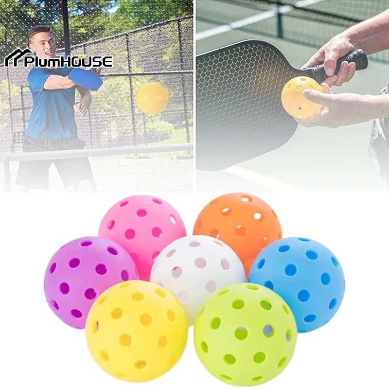 

6/12/24Pcs Pickleball 74MM Durable 40 Holes Outdoor Pickleballs Competition Pickleball