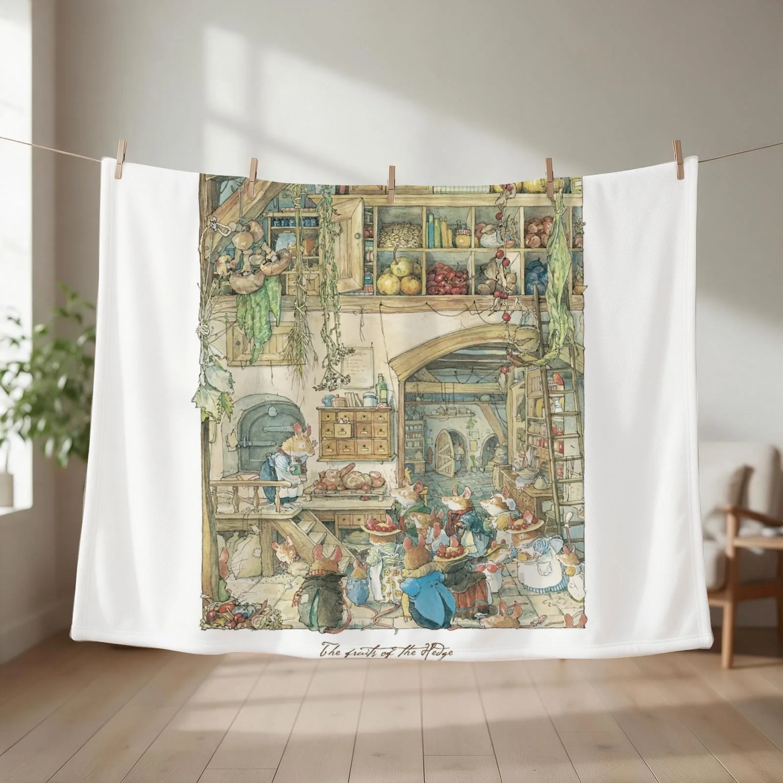 The fruits of the hedge Throw Blanket couch cozy soft plush fuzzy picnic outdoor blanket