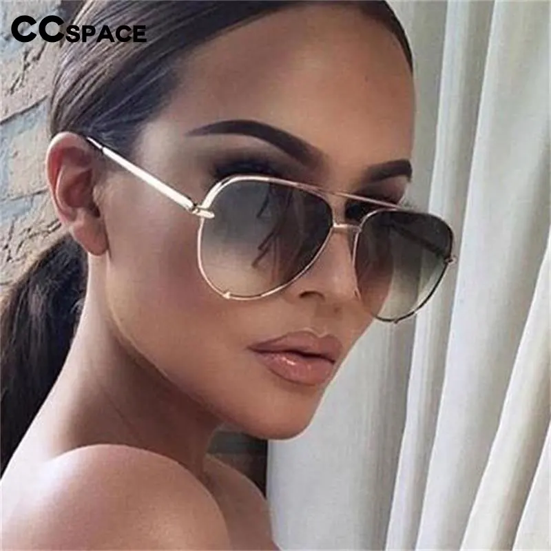 47726 XL pilot Sunglasses Oversized Australia Key Luxury Pilot Women Shades Vintage Brand Glasses Designer Female Oculos UV400