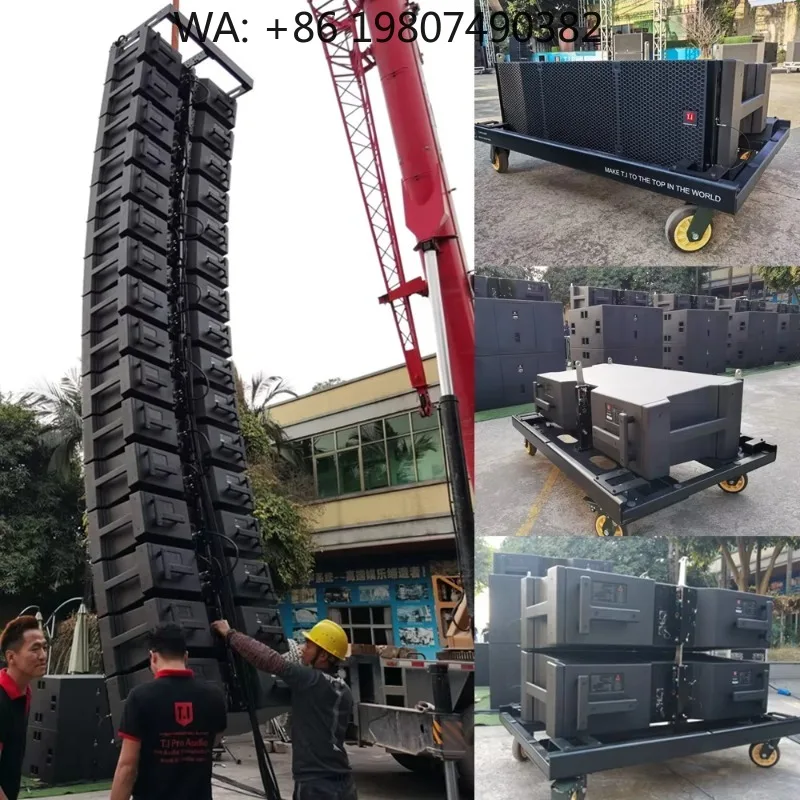 Dual 12 Inch Three-Way Line Array Speaker High Power Professional Audio System for Concert Stadium Stage Shows