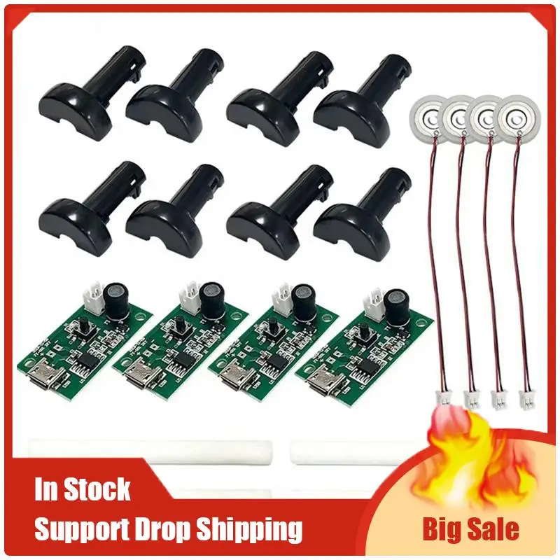 Лучшие предложения 4 шт. DC 5 В переключаемый модуль увлажнителя распылительная плата управления DIY ультразвуковой распылитель микроинтерфейс
