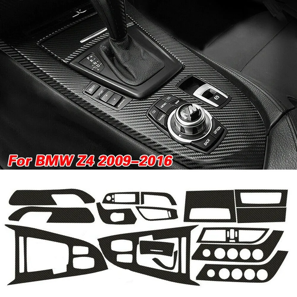 

Car Trim Sticker Car Sticker Carbon Fiber Carbon Fiber Look E89 Interior DIY 5D 5D Carbon Fiber Trim Decals New