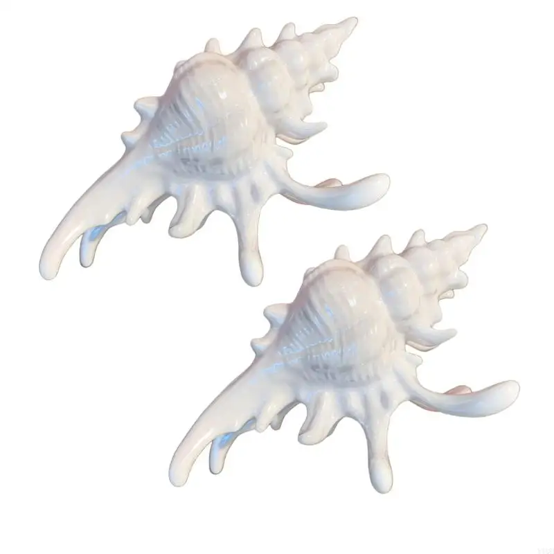 

2PCS Acrylic Hair Claw Clip Marine Conch Hair Styling Clip Hair Accessory Stylish Design Hair Clamp For Women Wear