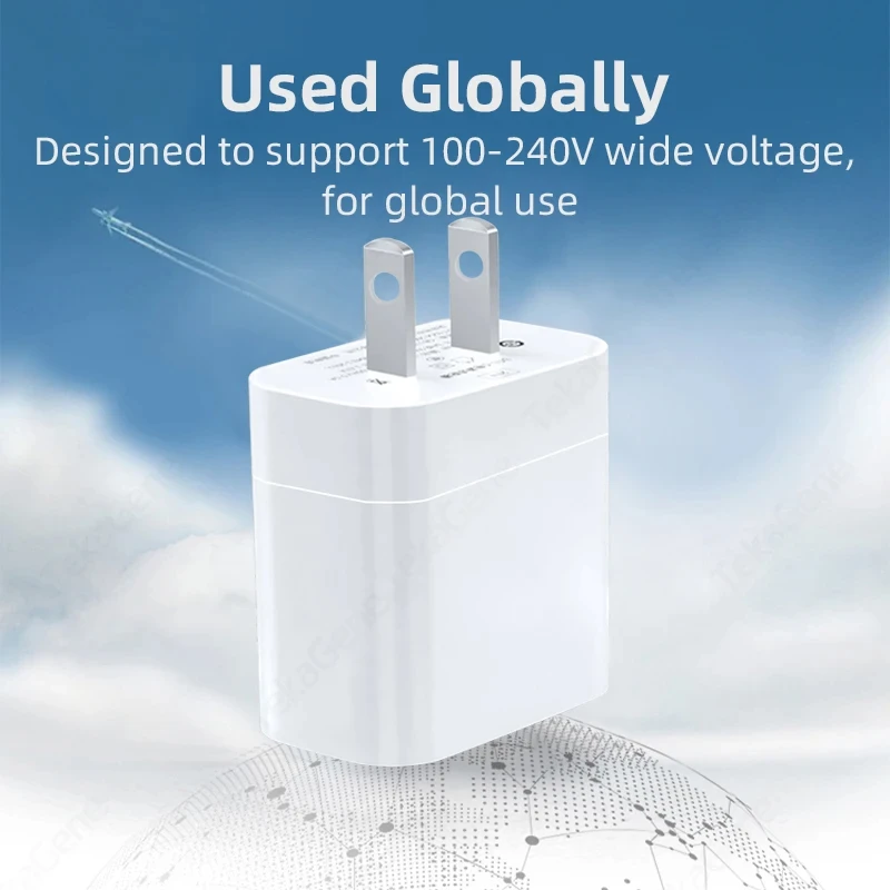 PD 20W USB Type C Fast Charger Cable For iPhone 15 Pro Max Samsung Huawei Xiaomi One Plus Dual Port Multi-function Quick Charger