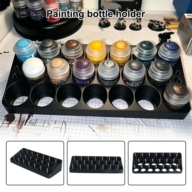1pc Paint Bottle Holder Suitable For Citadel Paints Pigments Capable Of Storing 20 Bottles Of Paint As Well As Pens Or Brushes