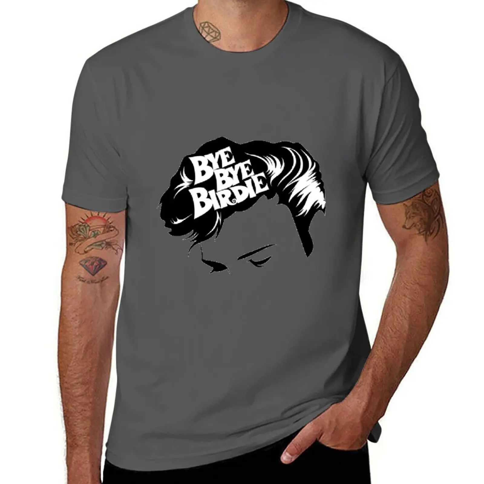 

Bye Bye Birdie Sticker T-Shirt man graphic t shirt anime t shirts oversize T-Shirt