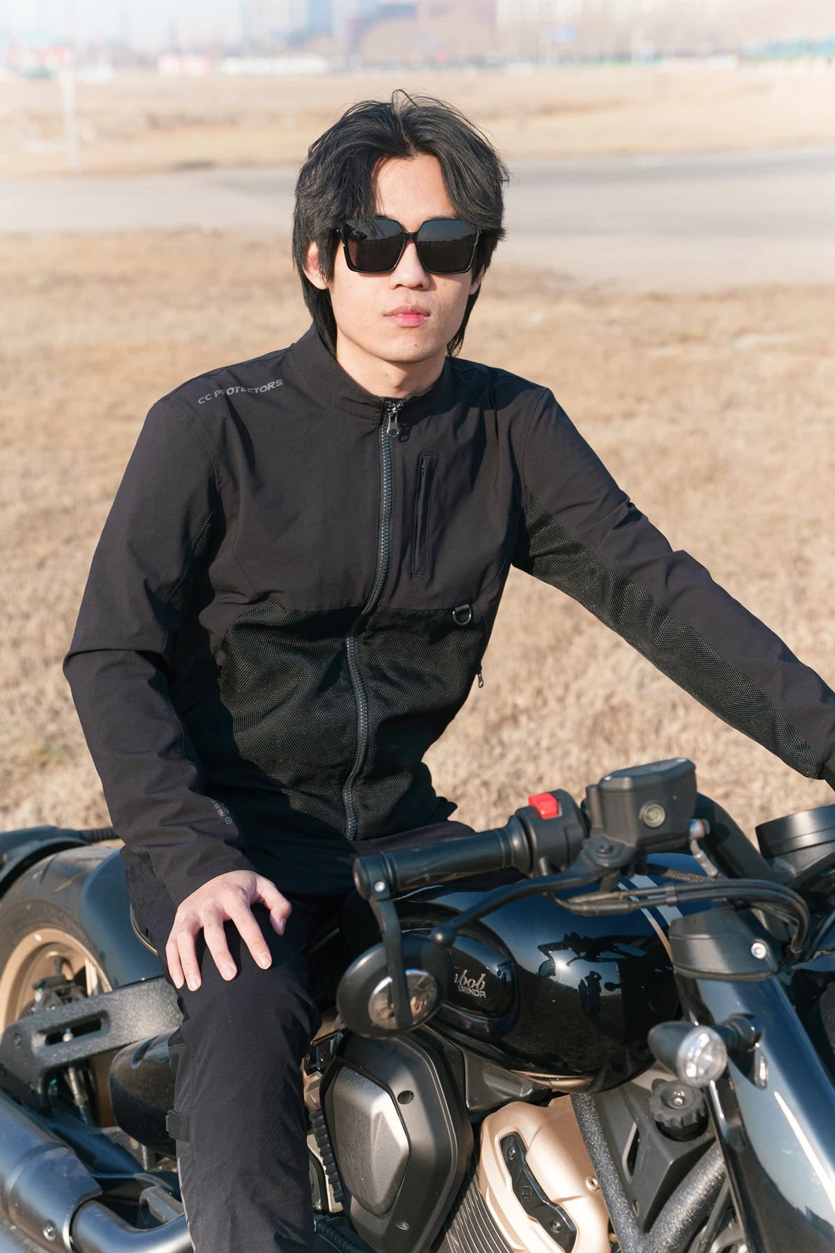 

CC Protectors 3102 Air Mesh Motorcycle Jacket CE Level 2 Abrasion Resistant Breathable Motorbike Coat With Reflective Markings