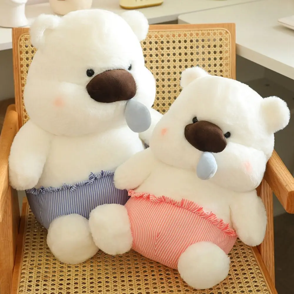 

Fluffy Stretchable Snot Bear Plush Toy Cartoon Cute Plush Bear Doll Sleeping Pants Soft Stuffed Animal Pillow Room Decor