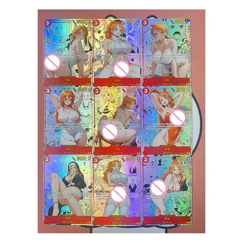 Diy hausgemachte japanische Anime One Piece Yamato Nicole Robin Vivi Nami Charakter Sammlung Karte Anzug Spielzeug Geschenk