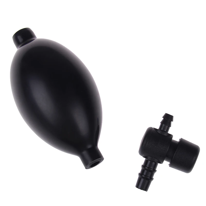 Black rubber blood pressure sphygmometer adjustable pump bulb valve accessories