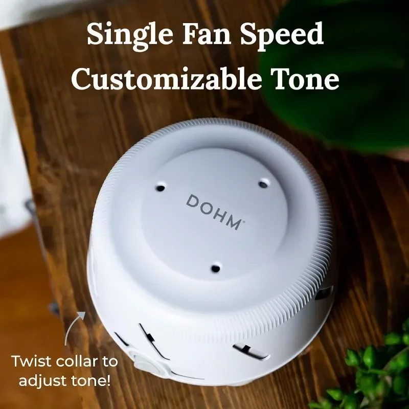 Für Reisen White Noise Sound Machine (Weiß) mit echtem Lüfter im Inneren für nicht schleifendes weißes Rauschen,