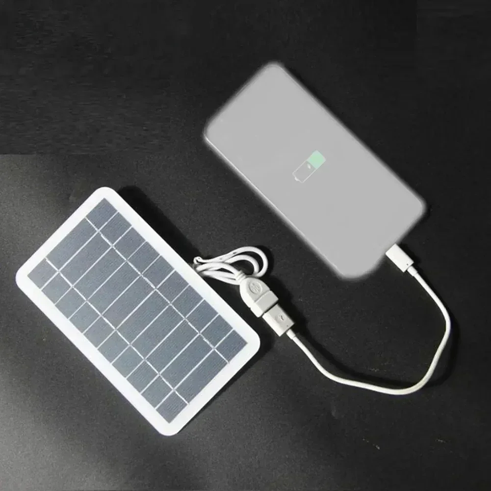 Solar Panel 5V 5W IP65 Waterproof Portable Solar Panel With USB Safe Charging Battery Charger For 3.6V-5V Electronic Products