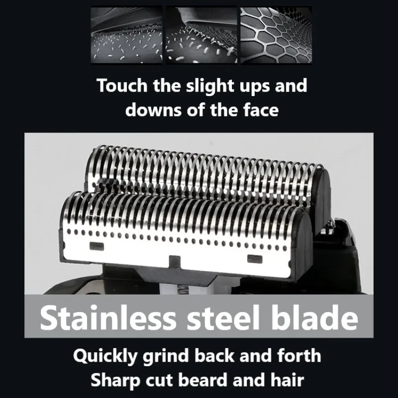 1Set Clipper Blade for Kemei Km-1102 Clipper Electric Shaver Parts Net Replacable and Durable Stainless Steel Material