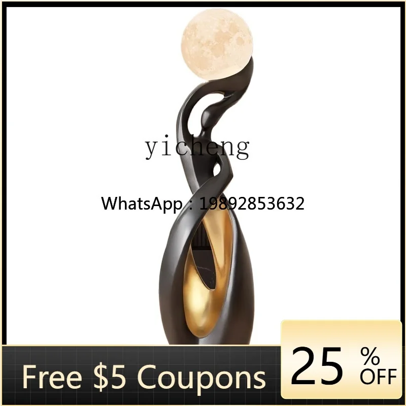M3-20  ornament abstract art ornament light luxury high sense living room TV cabinet next to floor home decoration ornament