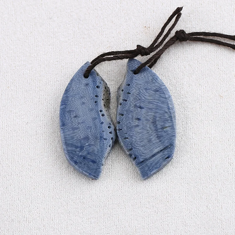 

Natural Blue Coral Irregular Shape Earrings Beads for Jewelry Making, Handmade Natural stones beads