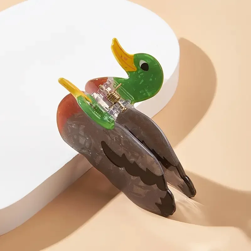 Cartoon Animal Cute Little Duck Ponytail Hair Clip Shark Design Female Half-Up Hair Accessory Creative Hair Grips for Girls