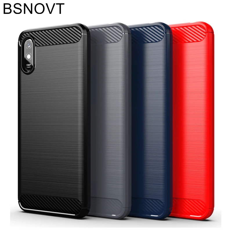 Shockproof Carbon Fiber Cover For Xiaomi Redmi 9A Case Redmi 9A 12 13C C65 Note 11 12 Pro Silicone Back Case For Redmi 9A Cover