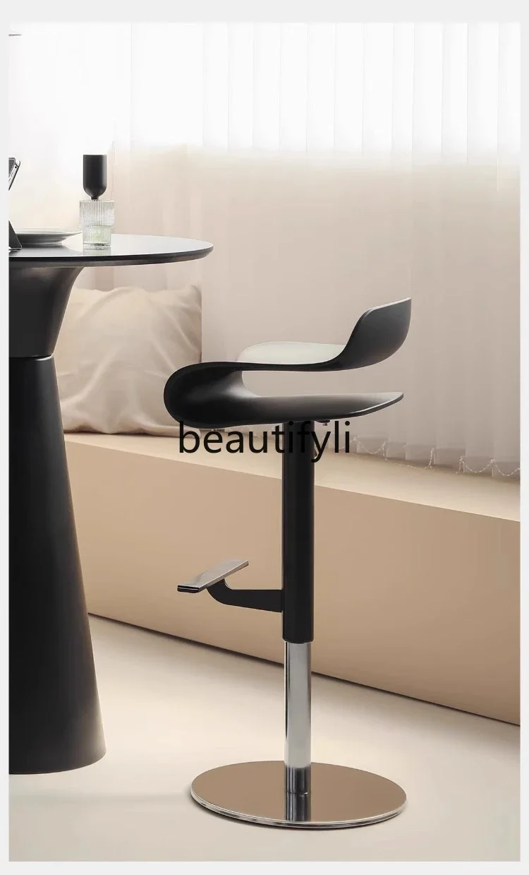 X Home Adjustable Creative High Stool Modern Bar Stool Home Simple Adjustable High Stool Stainless Steel Bar Chair