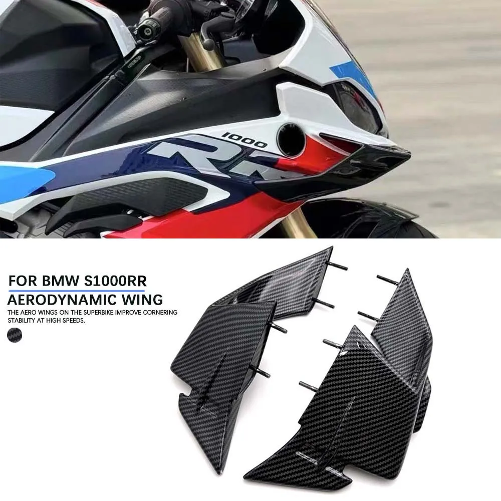 For S1000RR 2023- Motorcycle Fixed Winglet Fixed Winglet Fairing Front Wing Spoiler for Enhanced Aerodynamics And Style S1000 RR