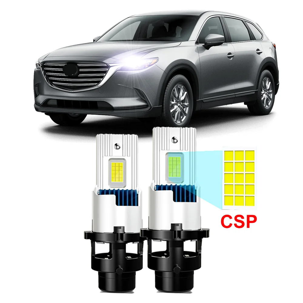 2Pcs LED Xenon D4S LED Headlight Bulbs For Mazda CX-9 2013 2014 2015 2016 Low Beam 20000 Lumen 6000K 35W Canbus