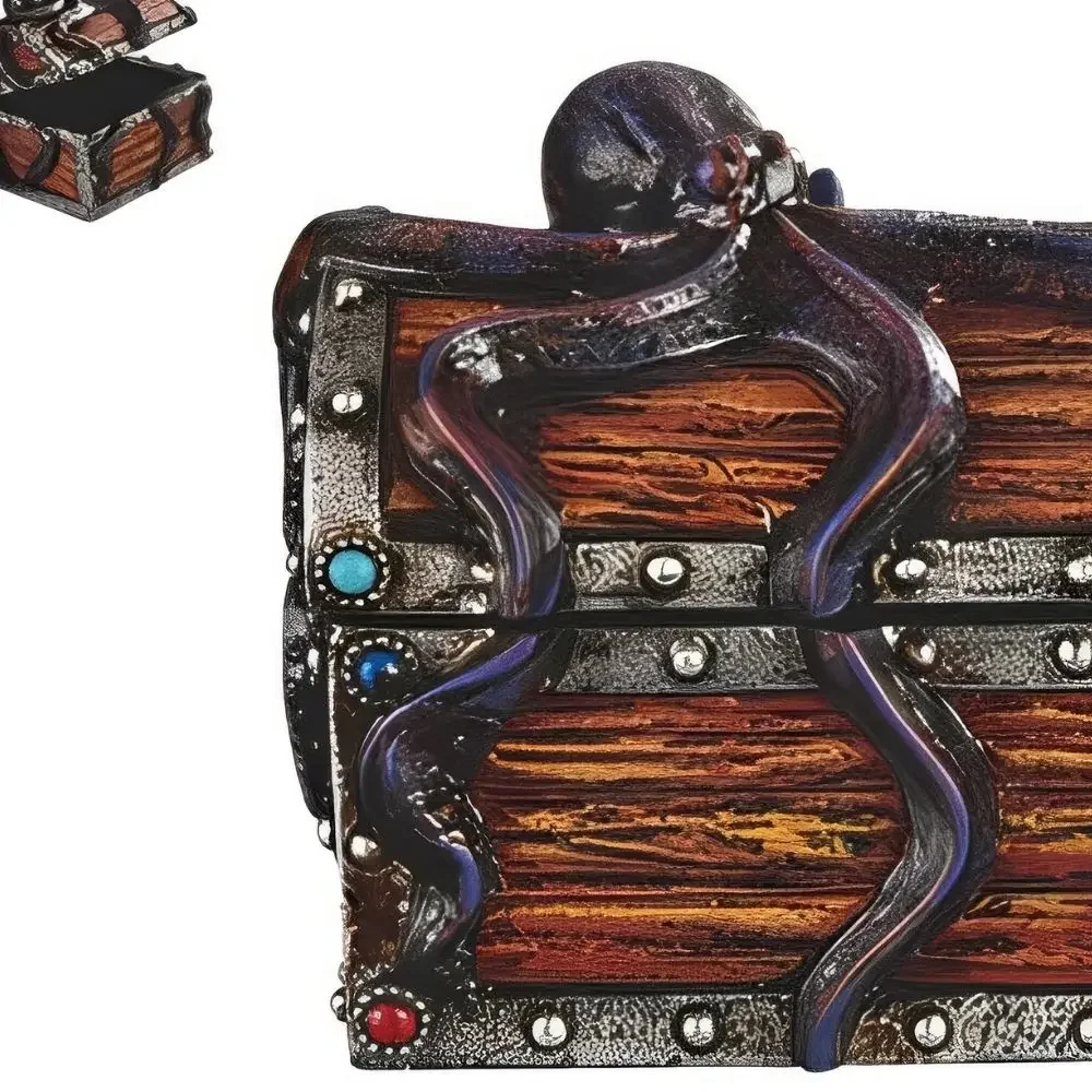 4.5"H Octopus Trinket Box Statue Sculpture Ornament Decoration Home/Room Decor and Unique Gift Ideas for Housewarming