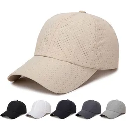 Quick-Drying Mesh Sun Hat for Women Men Breathable Versatile UV Protection Sun Visors Outdoor Casual Sports Hip Hop Baseball Cap