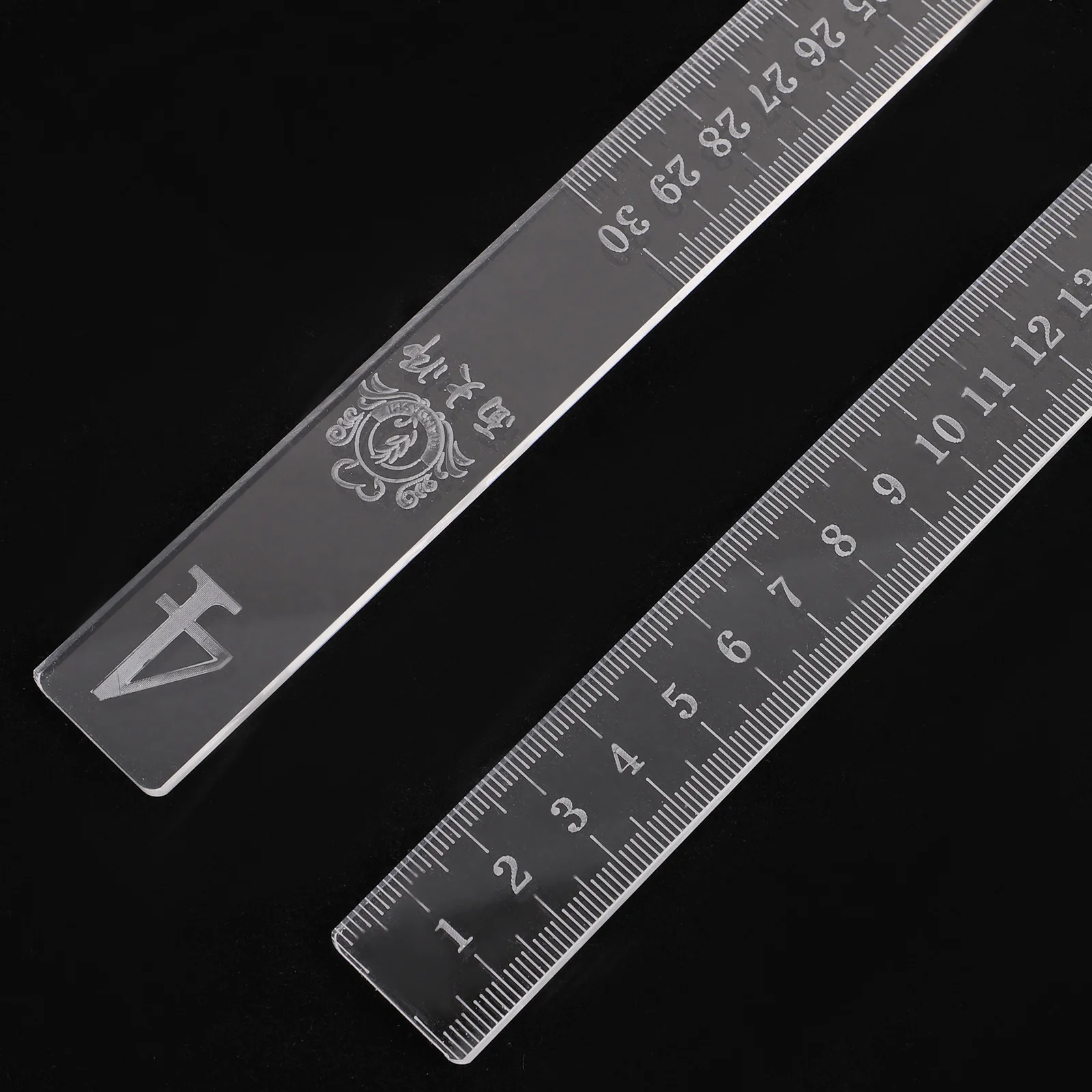 

2pcs Transparent Acrylic Baking Ruler Dough Thickness Leveling Tool For Cookie Smoother Snack Making Measuring Ruler Kitchen