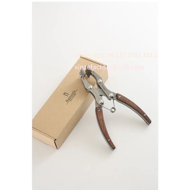 

Customizable second generation cost-effective, flat pliers parallel pliers, handmade DIY leather jaw 38mm350g