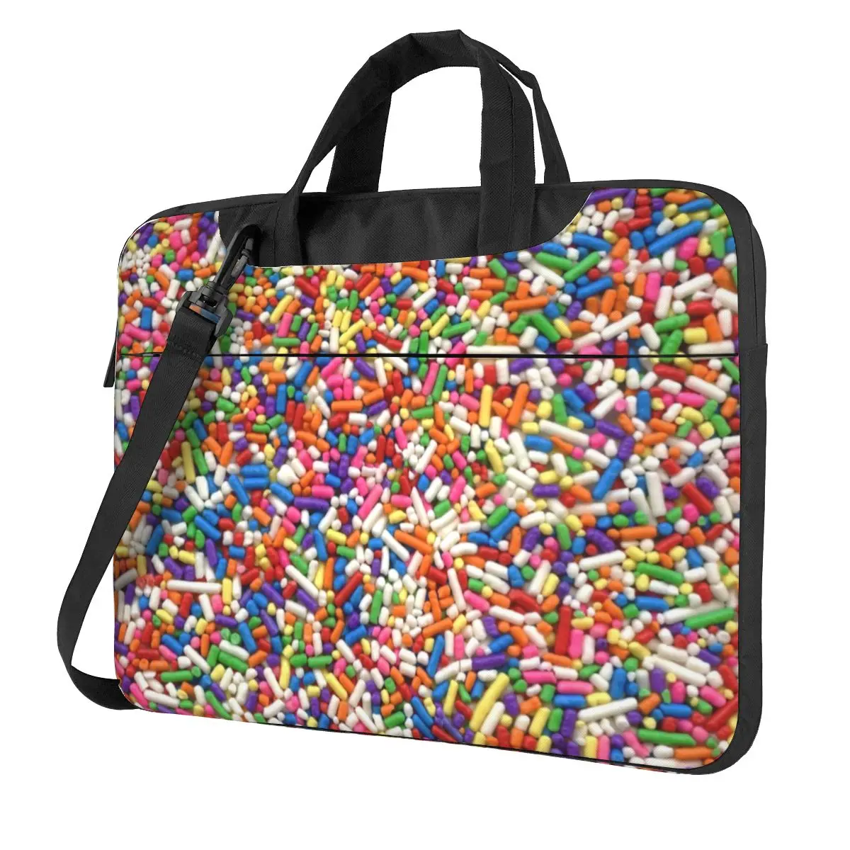 Rainbow Sprinkles Laptop Bag Shockproof Case Computer Bag 13 14 15.6 Inch Crossbody Laptop Pouch For Macbook Pro Air