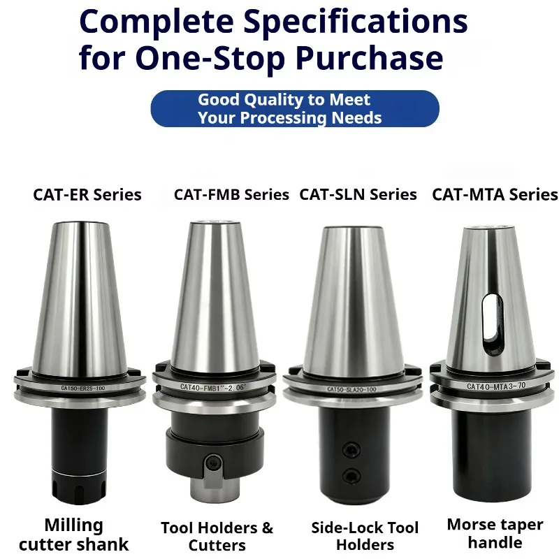 CAT40 CAT50 Tool Holder American Standard ER Collet Chuck FMB Milling Cutter Holder SLN CNC Machine Tool