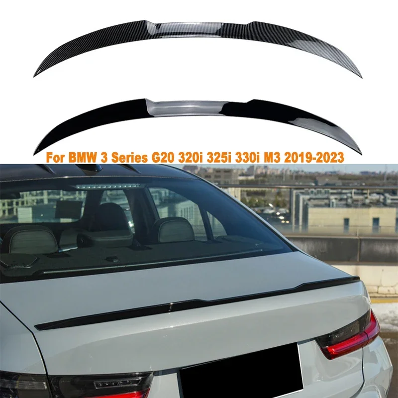 

For BMW 3 Series G20 320i 325i 330i M3 2019-2023 Car Tail Wings Fixed Wind Spoiler Rear Wing Auto Decoration Accessories Spoiler