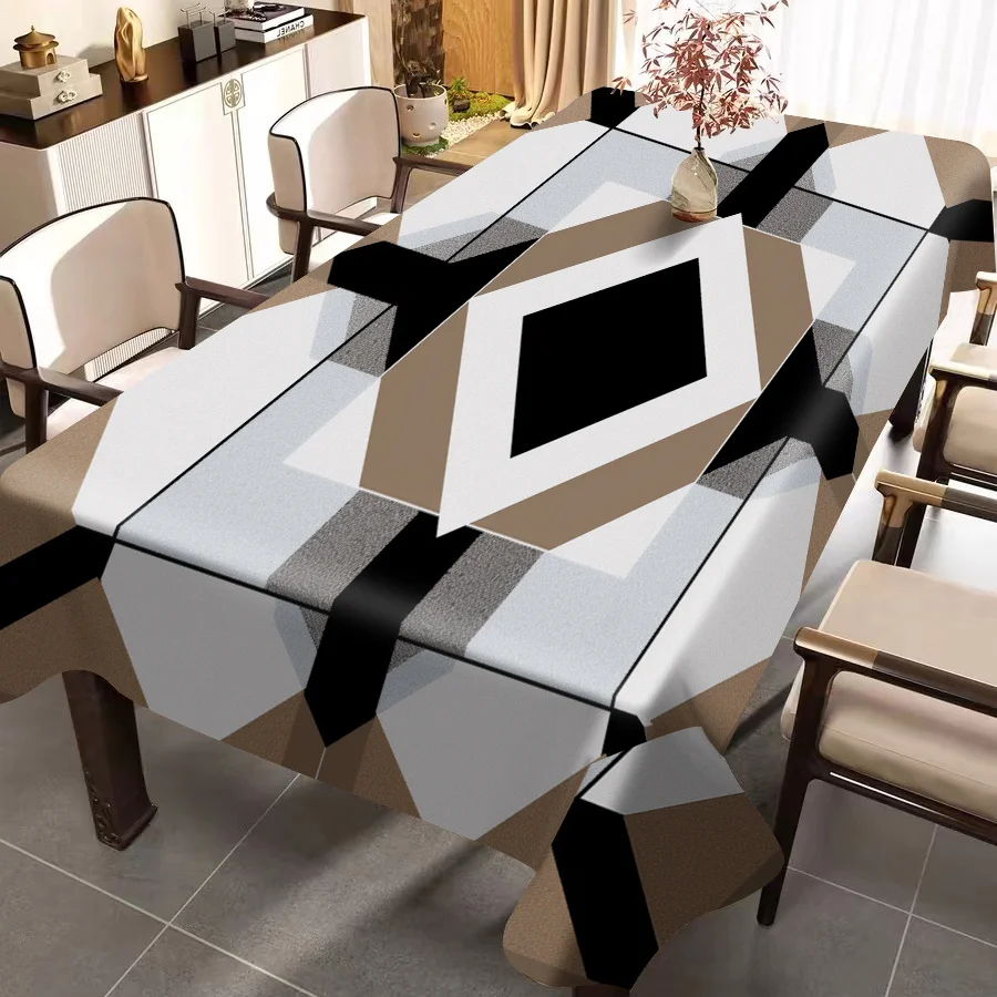 JIT 1PC Simple Marble Dining Table Cloth, Tablecloth Cushion, Coffee Table Pad, Suitable for Kitchenzyc