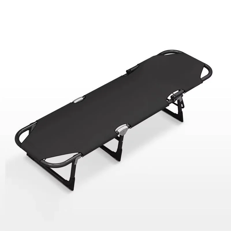 Modern Portable Steel Frame Recliner For Office Hotel Home Apartment Outdoor Bedroom Folding Sun Lounger For Lunch Nap Bed