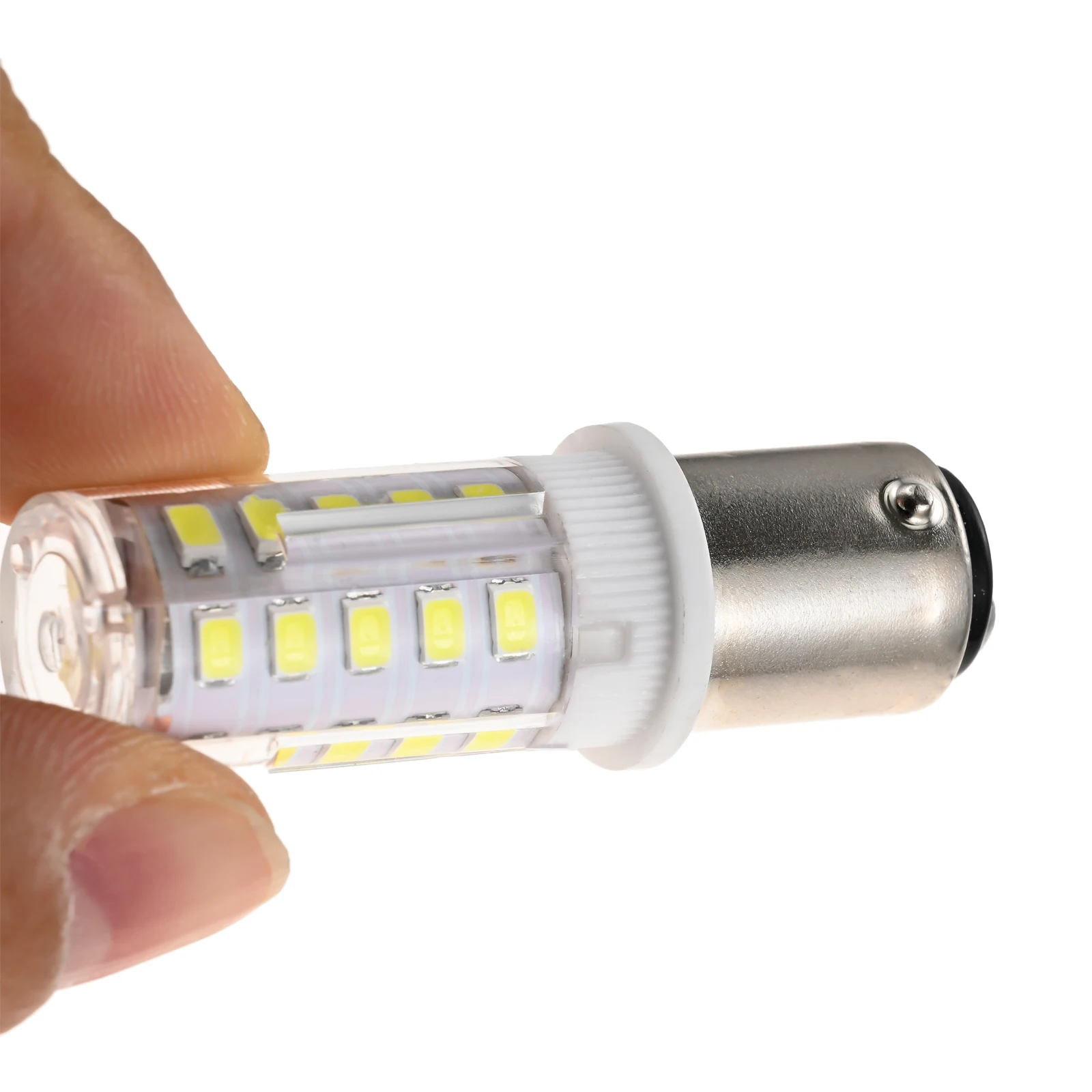 1pc BA15D 5W 240V Sewing Machine Lamp LED Light Bulb for RV Camper Marine Yacht Boat Trailer White Light 33 Number Lamp Beads