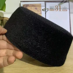 Muslim Caps For Men Prayer Top Hat Plush Kufi Kippa Bonnet Islamic Saudi Arabia Winter Cotton Lint Jewish 03376