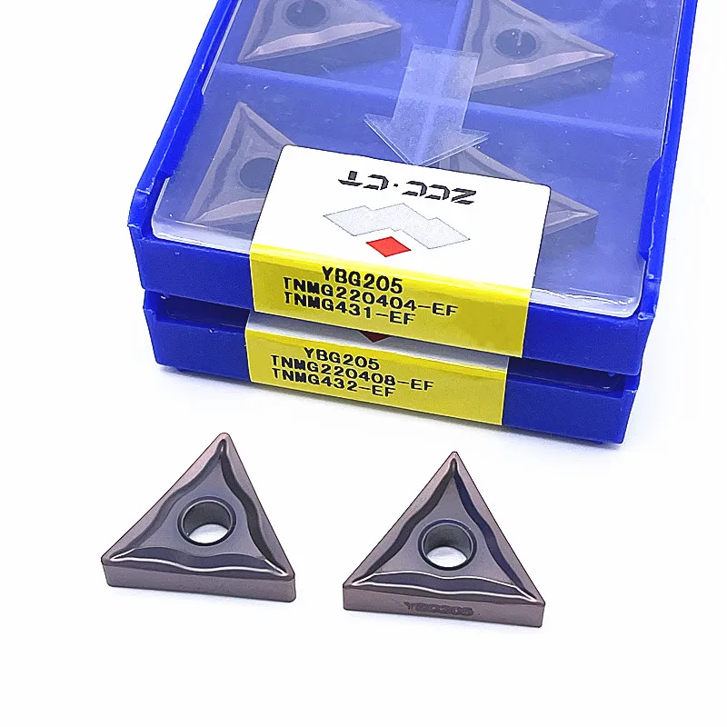 High Quality TNMG160404 TNMG160408 TNMG220404 TNMG220408-EF YBG205 Carbide Inserts TNMG 220408 Stainless Steel Turning Tool