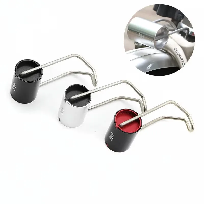 

Folding bicycle light bracket for brompton bike front brake cat eye lamp holder black silver Bicycle Accessories