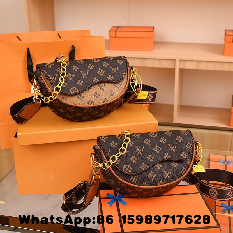 

2026 New Trendy Stylish Versatile Semi-circular Bag Casual Niche Women's Bag Light Luxury Premium Texture Saddle Bag