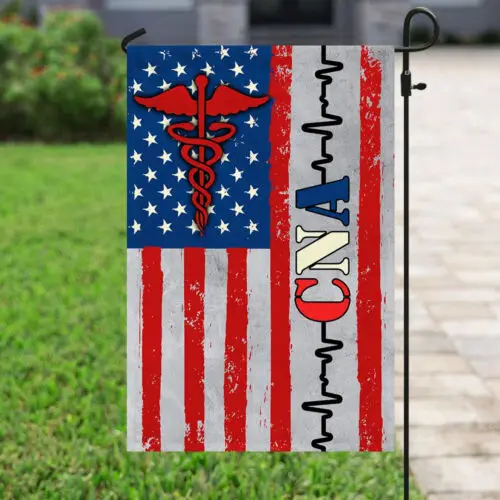 CNA Certified Nursing Assistant Flag Garden Flag