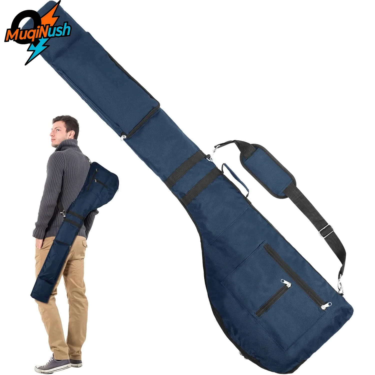 

MuqiNush Lightweight Golf Club Carry Bag for Men & Women, Portable Golf Travel Bag with Shoulder Strap,for Practice & Range