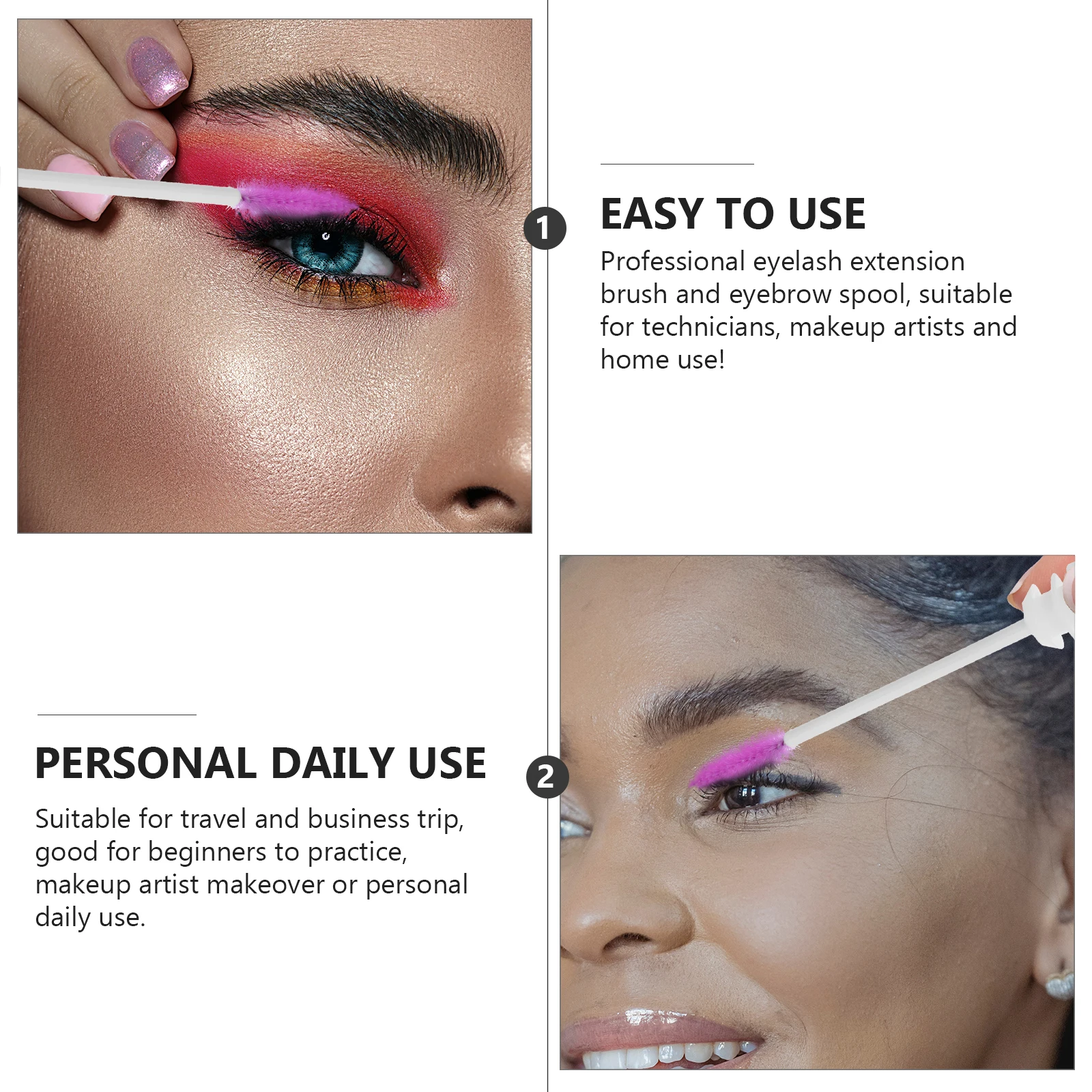 10 pz Mascara Per Ciglia Pennello Tubo Applicatore Portatile Per Il Trucco Da Viaggio Piccolo Pettine di Bellezza Bacchette Ciglia Sopracciglio Mascara applicatore